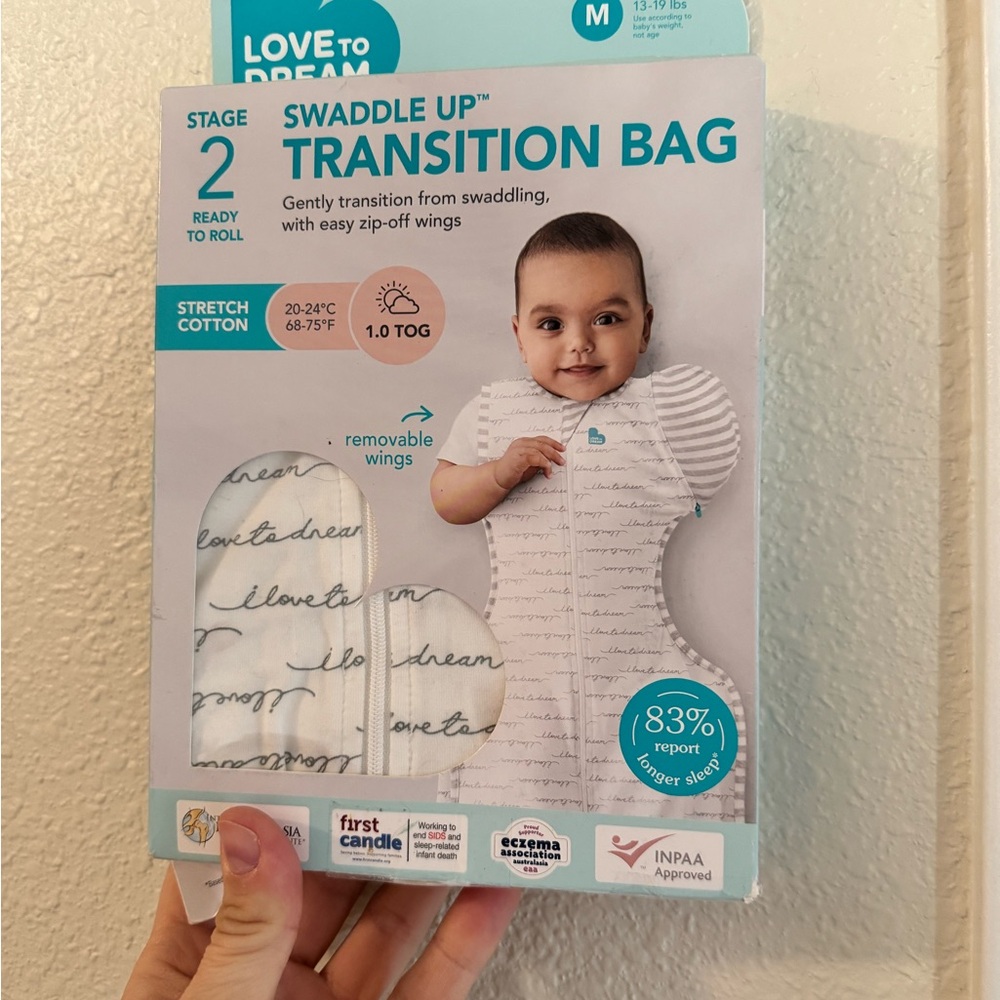 Love to Dream Transition Bag with White and Gray